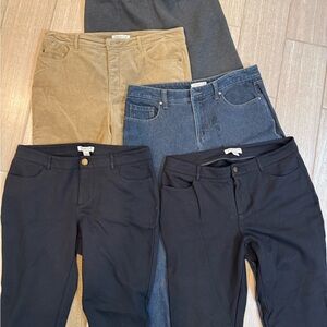 Lot of 5 Coldwater Creek Pants, sizes 10-12